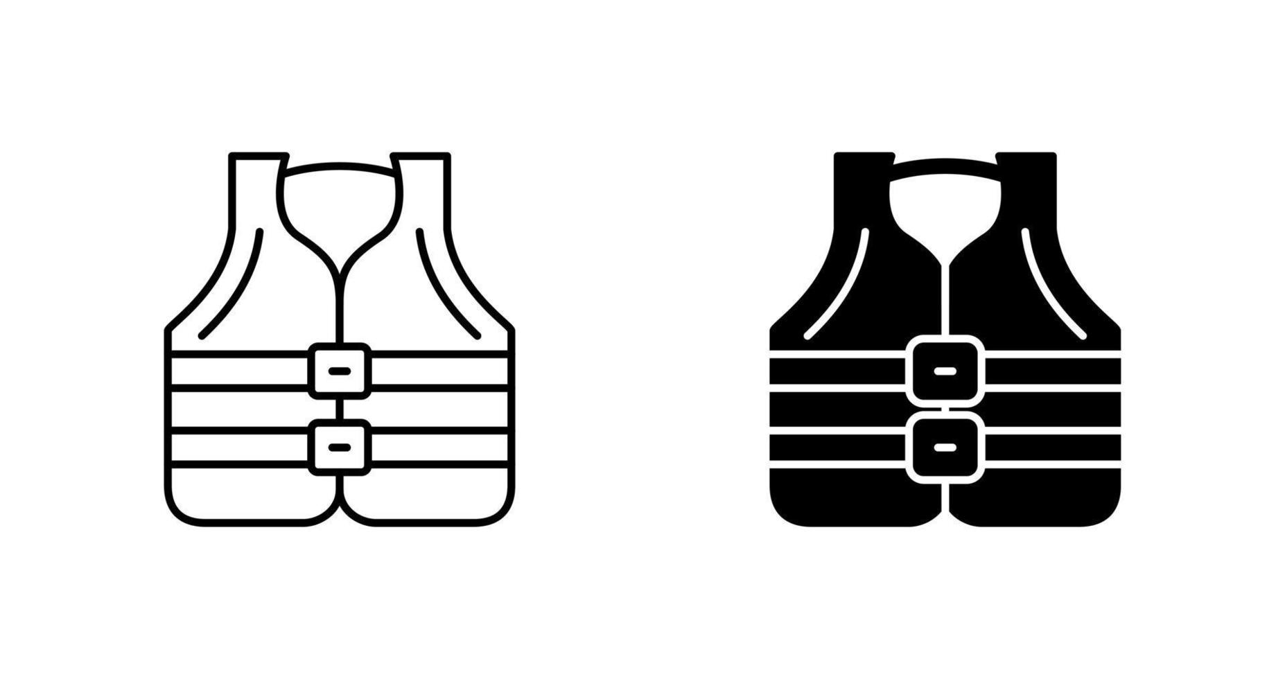 icône de vecteur de gilet de sauvetage