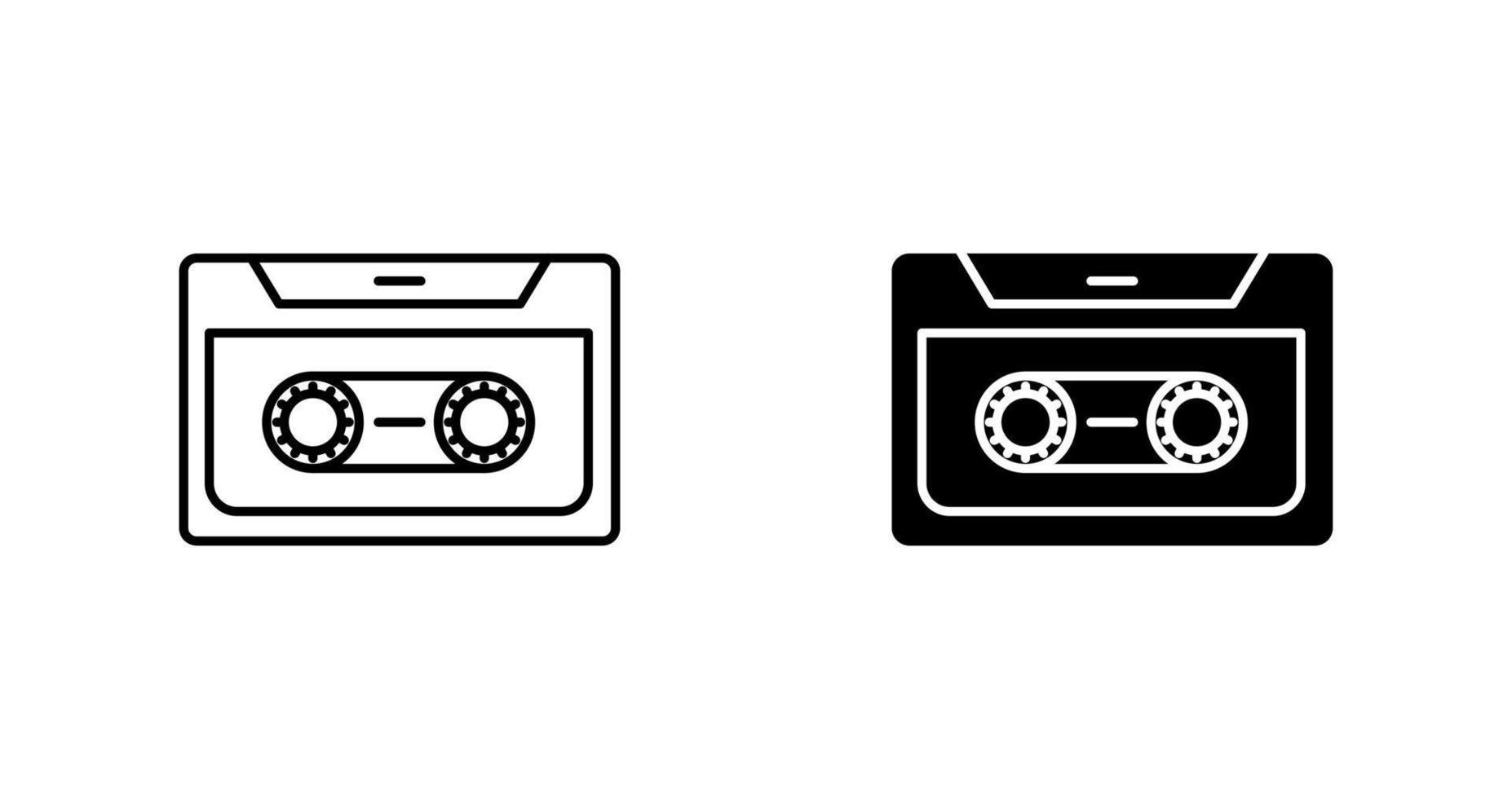 icône de vecteur de cassette