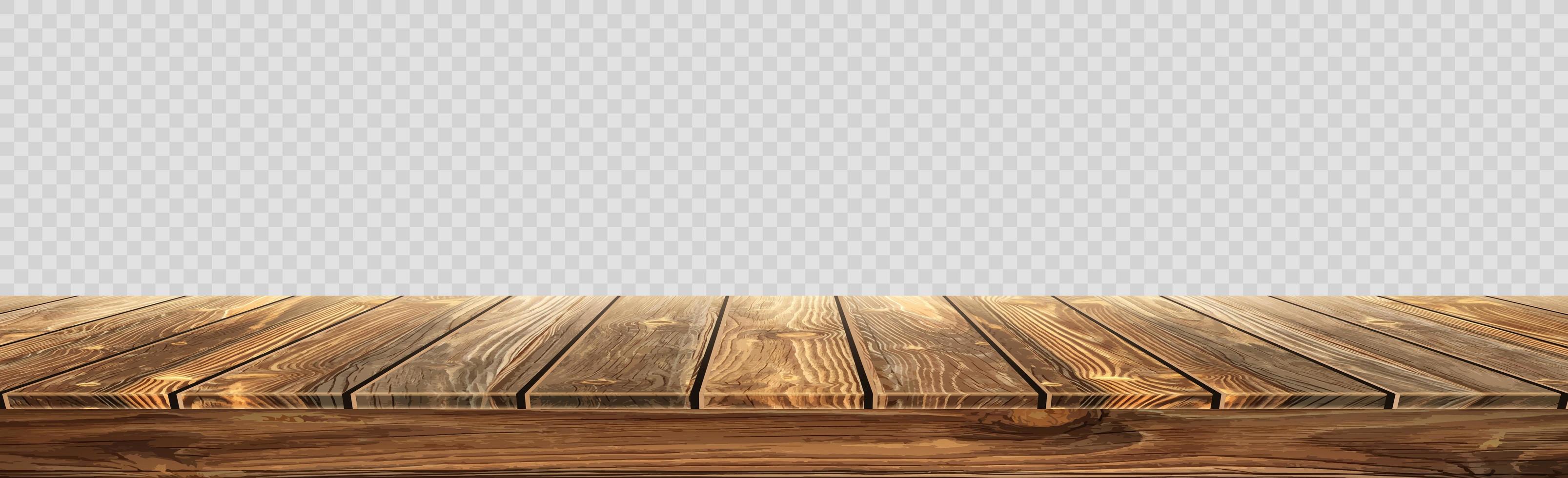 grand plateau de table, texture en bois à partir de planches vecteur