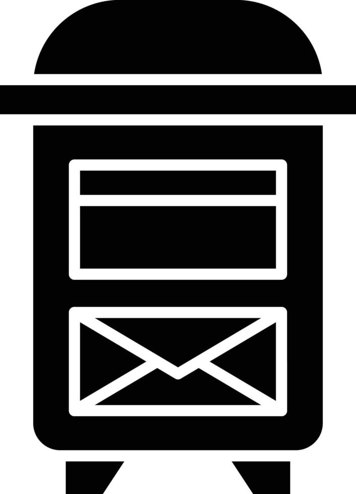 vecteur conception boites aux lettres icône style