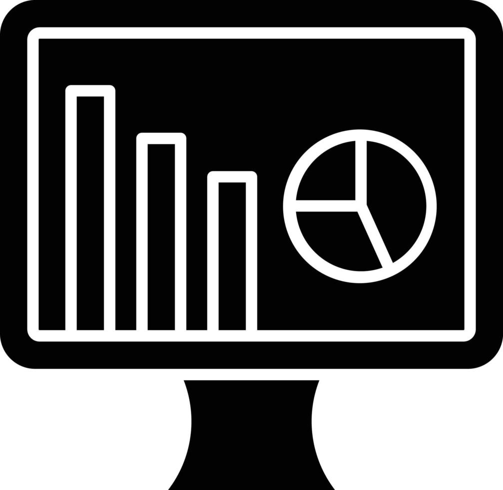 vecteur conception numérique une analyse icône style