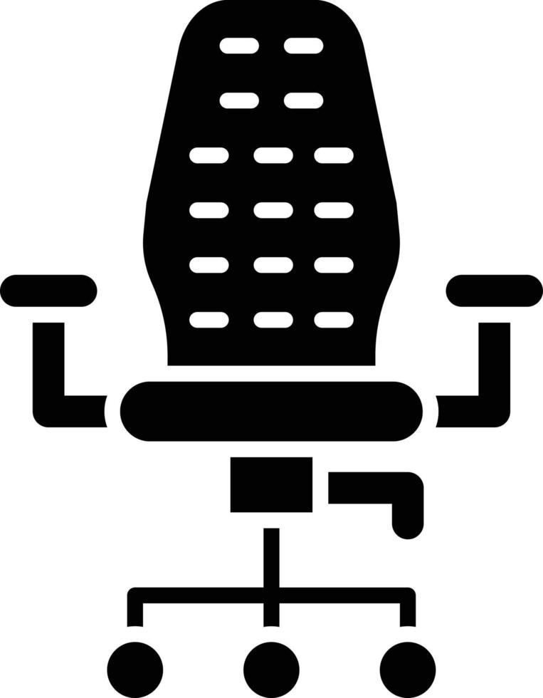 vecteur conception Bureau chaise icône style