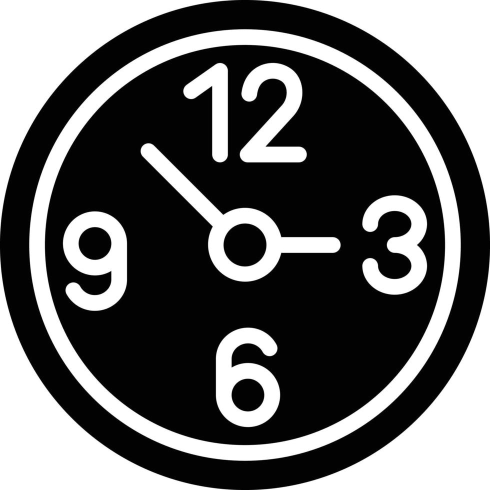 l'horloge vecteur icône style