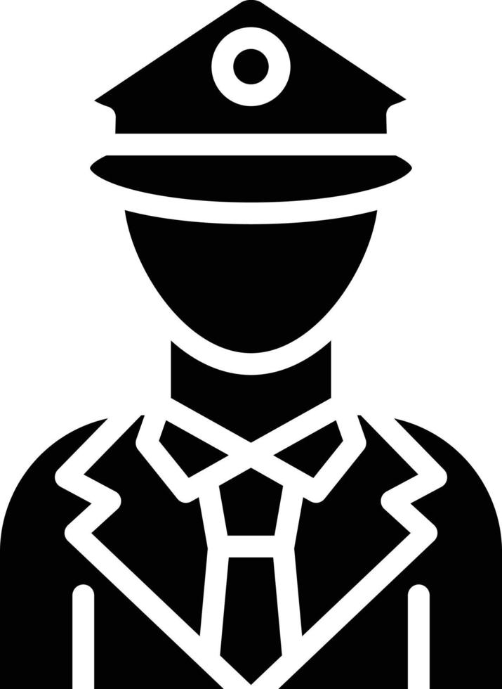 police officier vecteur icône style