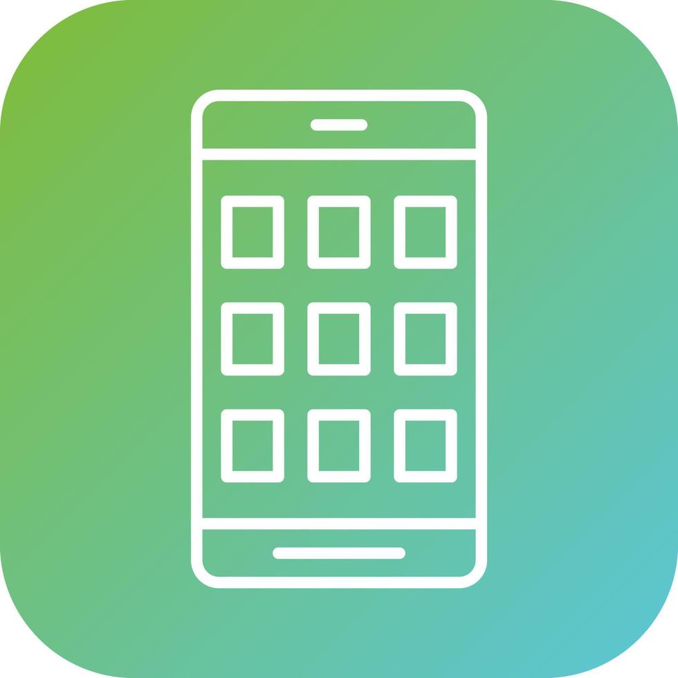 mobile applications vecteur icône style