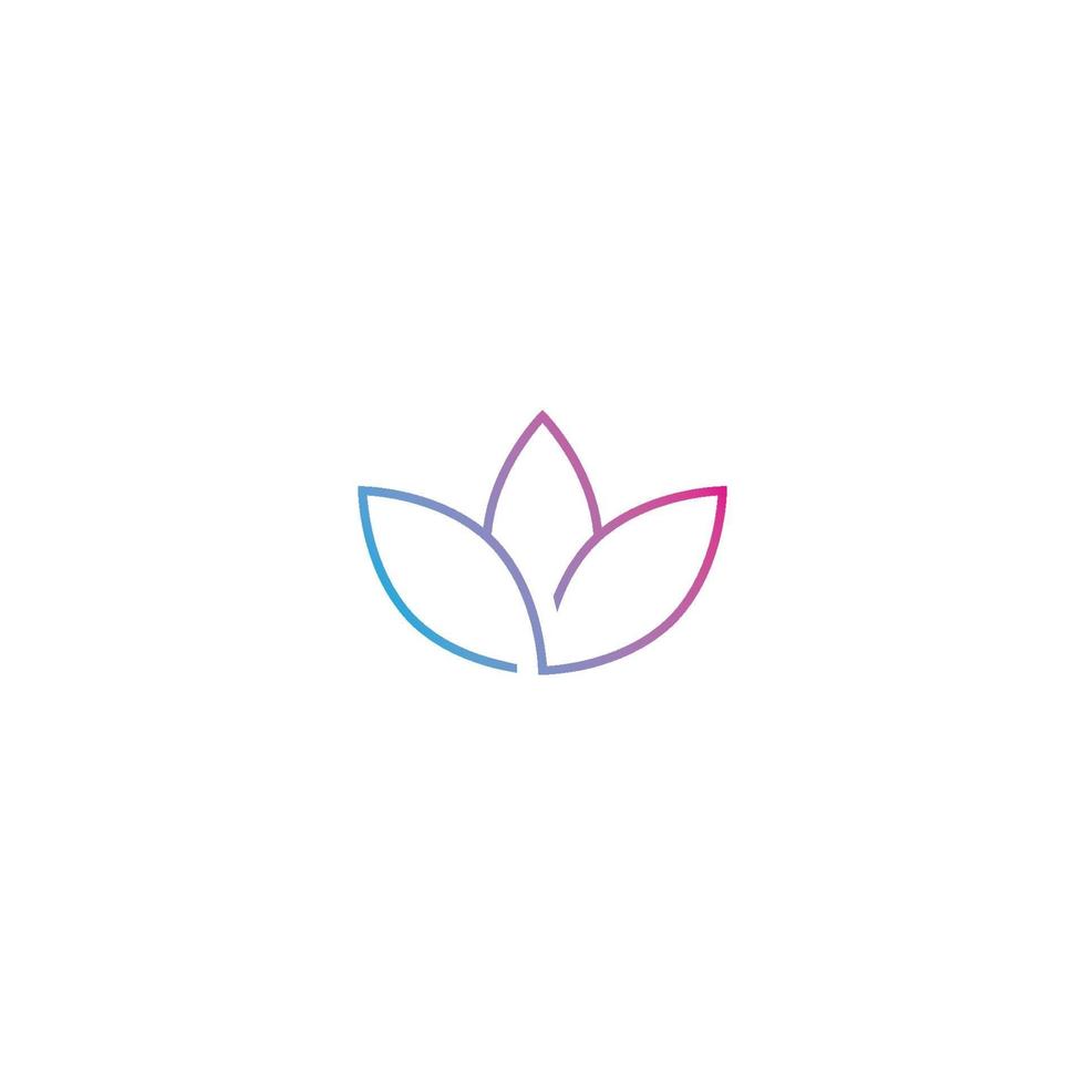 icône de modèle de logo de beauté vecteur fleurs de lotus design