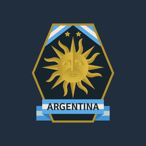 Insignes de football Coupe du monde de l'Argentine vecteur