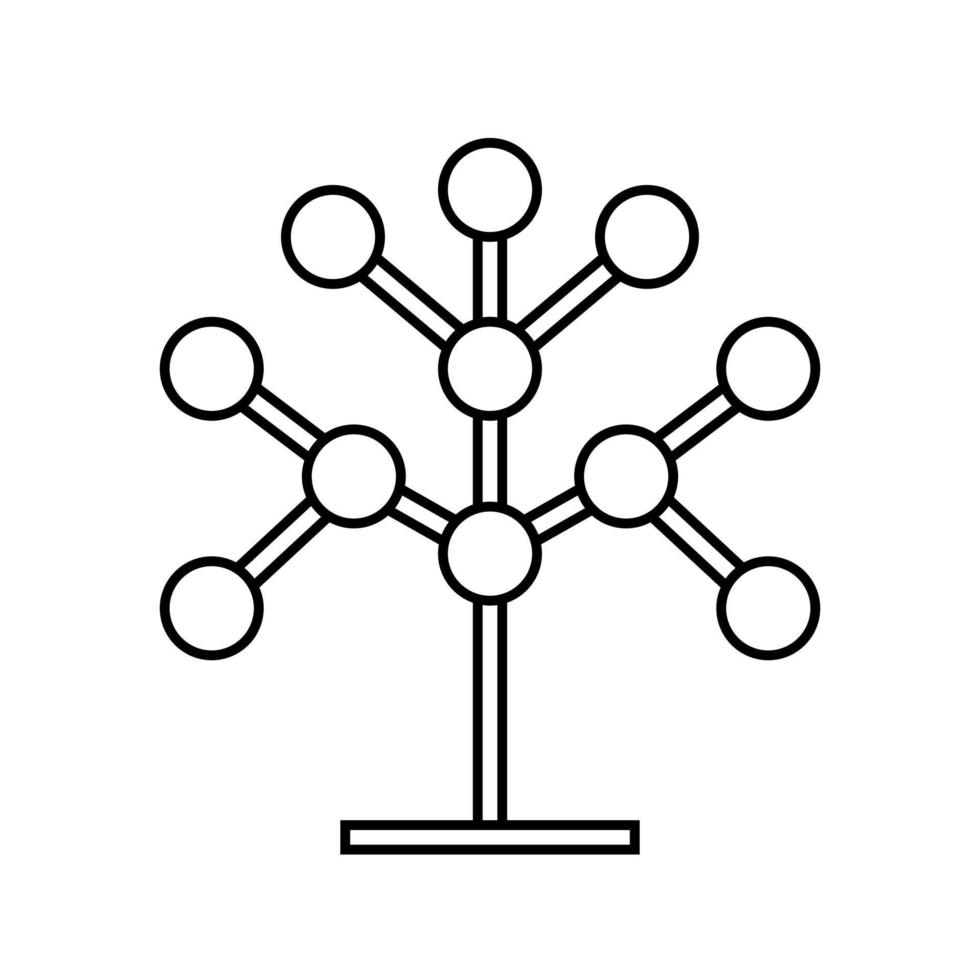 phylogénétique, arbre vecteur icône. élément de bio ingénierie illustration. mince ligne signe pour site Internet conception et développement, app développement. prime symbole.