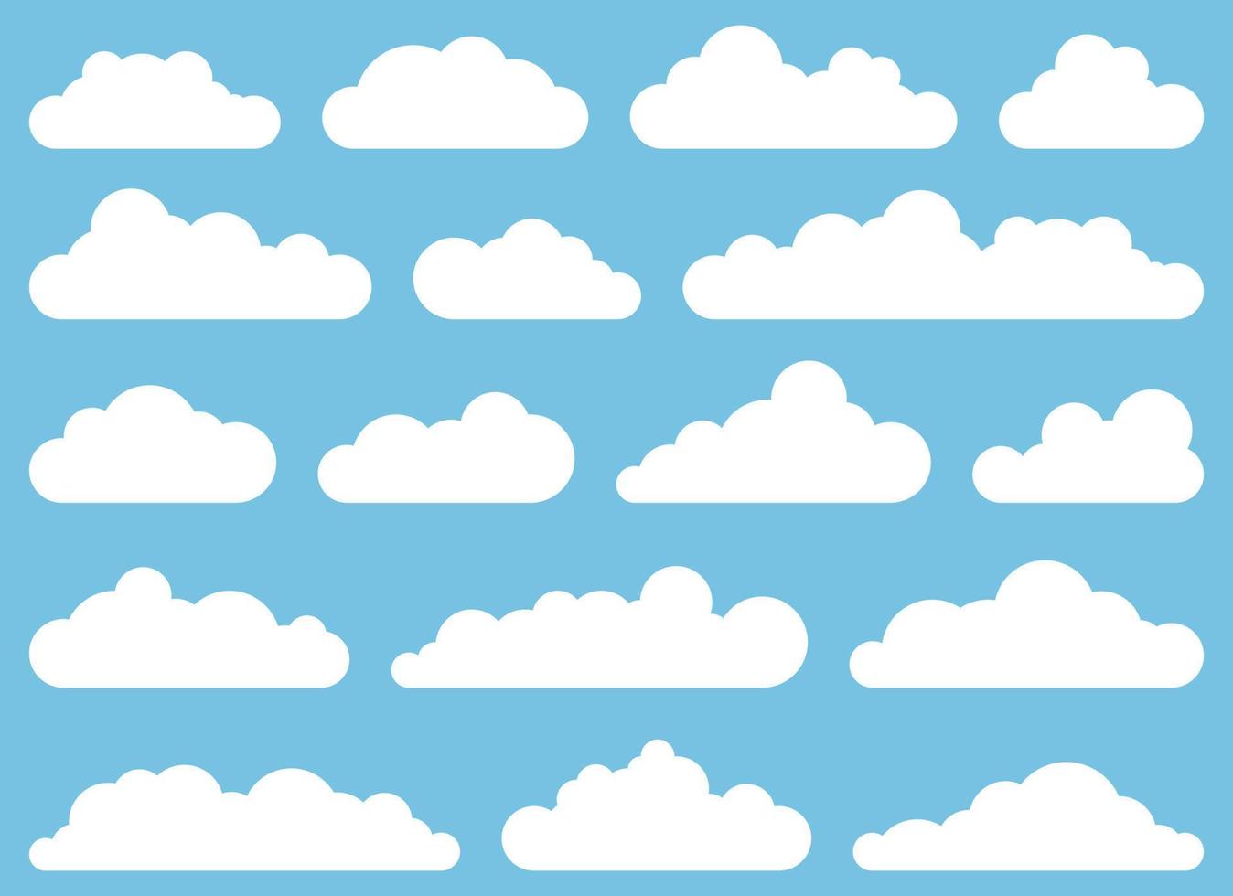 nuage icône dans plat style vecteur illustration