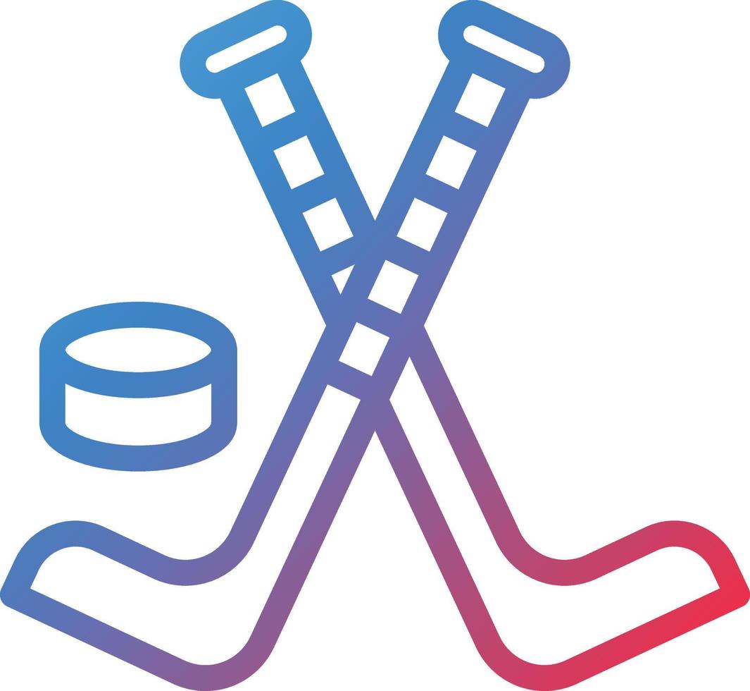 vecteur conception la glace le hockey icône style