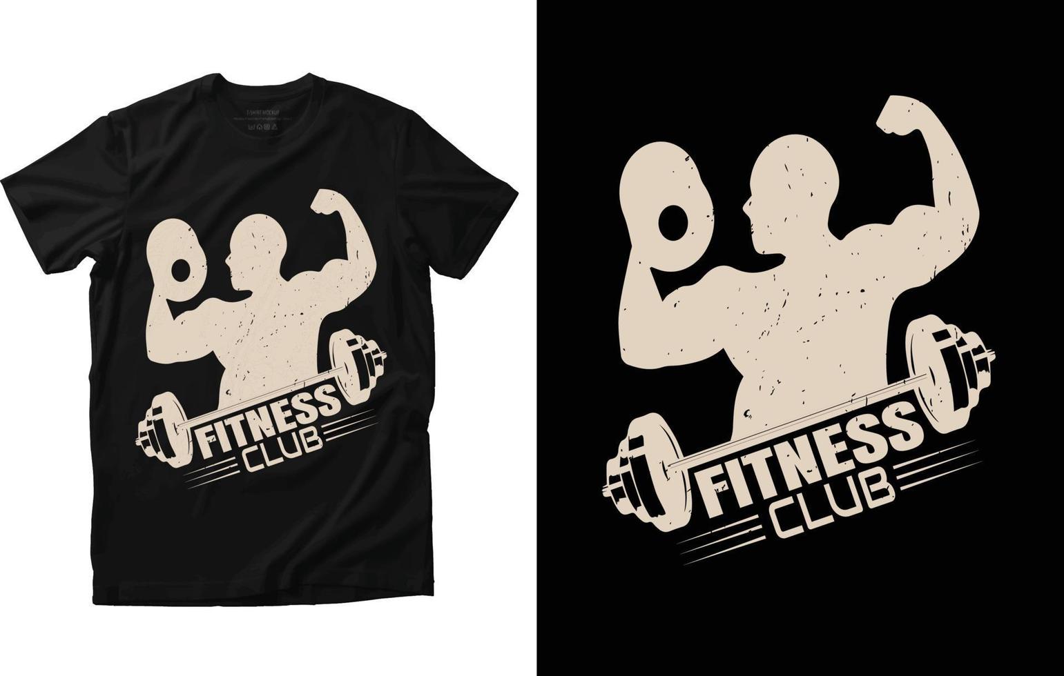 conception de t-shirt de remise en forme vecteur