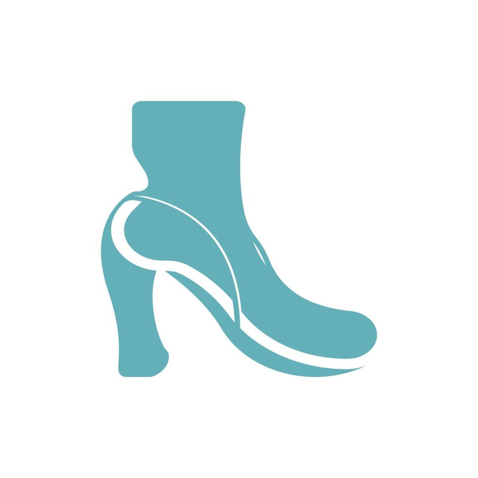 icône chaussure logo concept vecteur baskets modèle