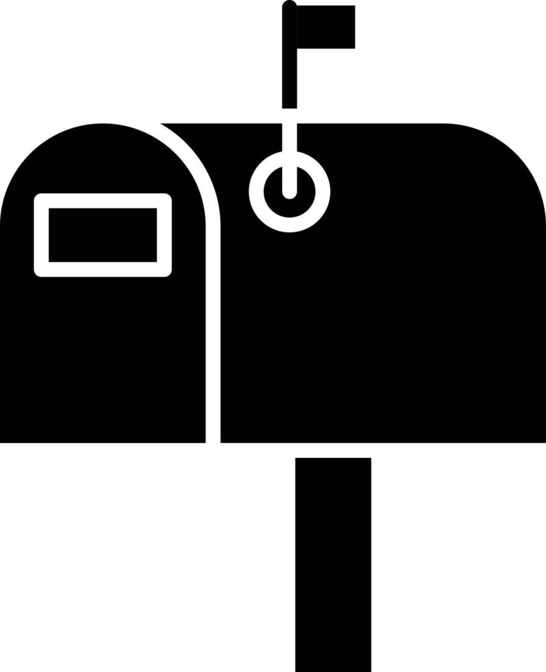 vecteur conception boîte aux lettres icône style
