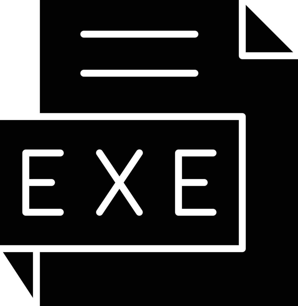 vecteur conception EXE icône style