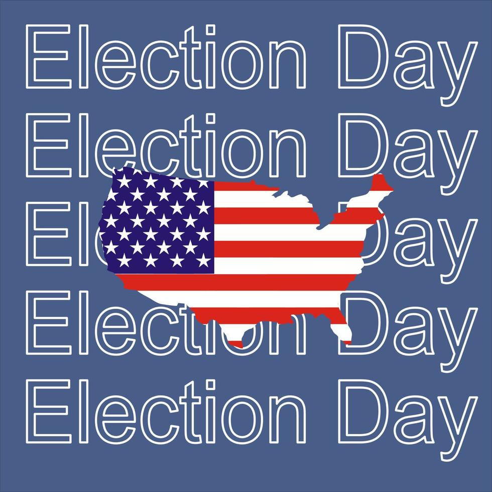 élection journée 2022 uni État, Etats-Unis drapeau illustration vecteur image, bannière conception avec drapeaux. politique élection campagne
