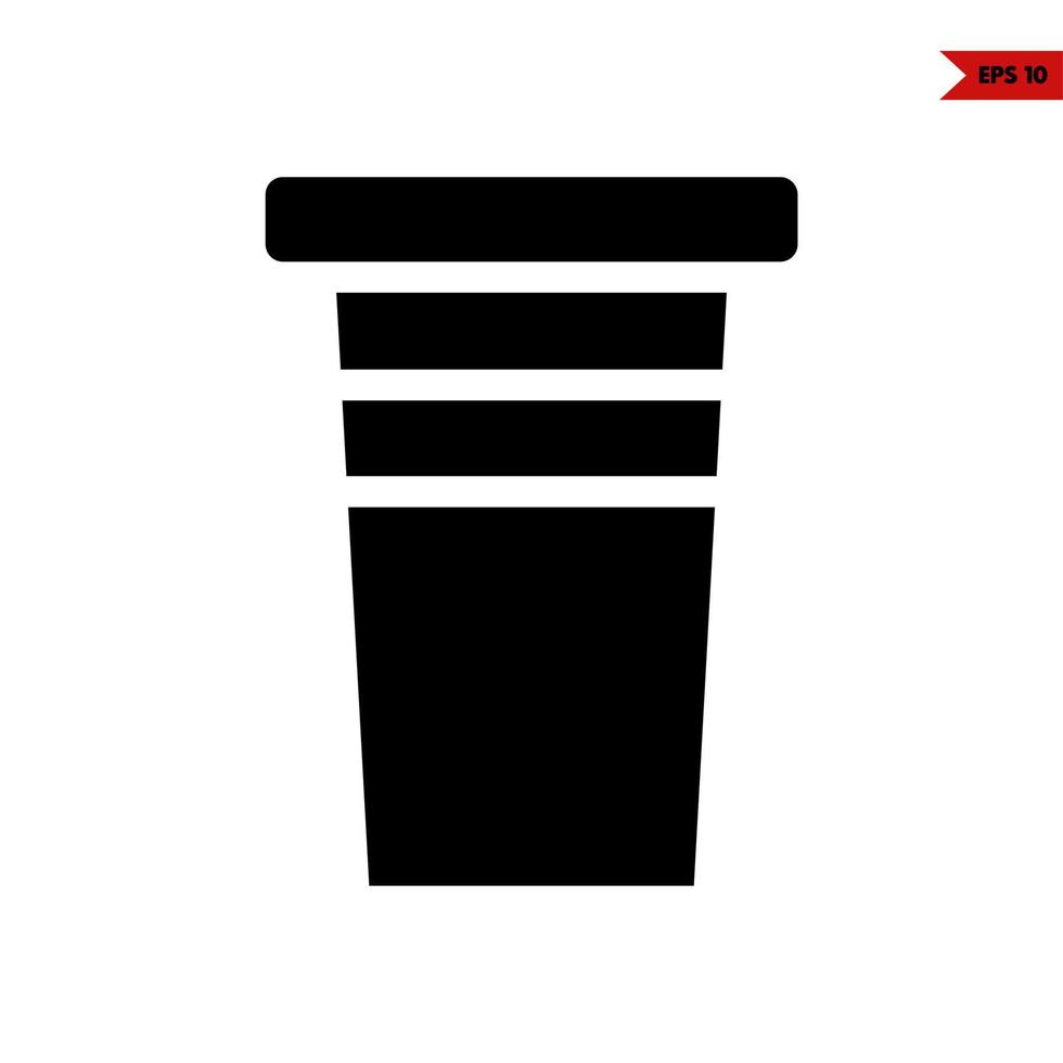 icône de glyphe de boisson vecteur