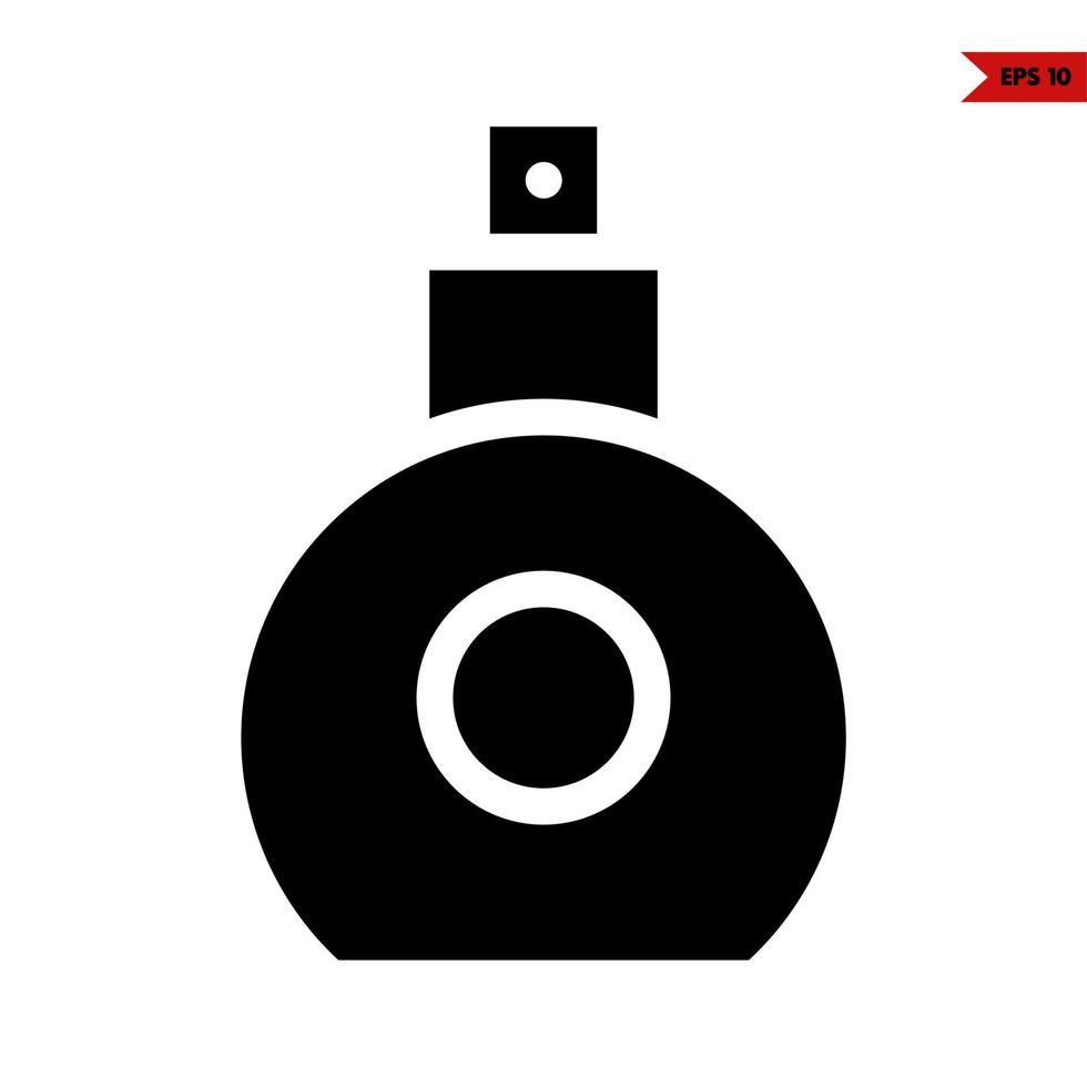icône de glyphe de parfum vecteur