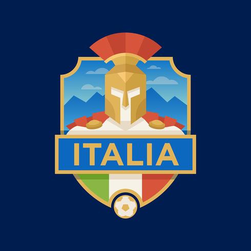 Insignes de football Coupe du monde Italie vecteur