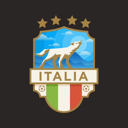 Insignes de football Coupe du monde Italie vecteur