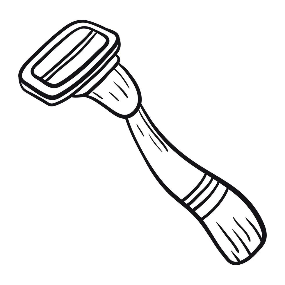 isolé griffonnage illustration de une jetable le rasoir ou rasage bâton. vecteur