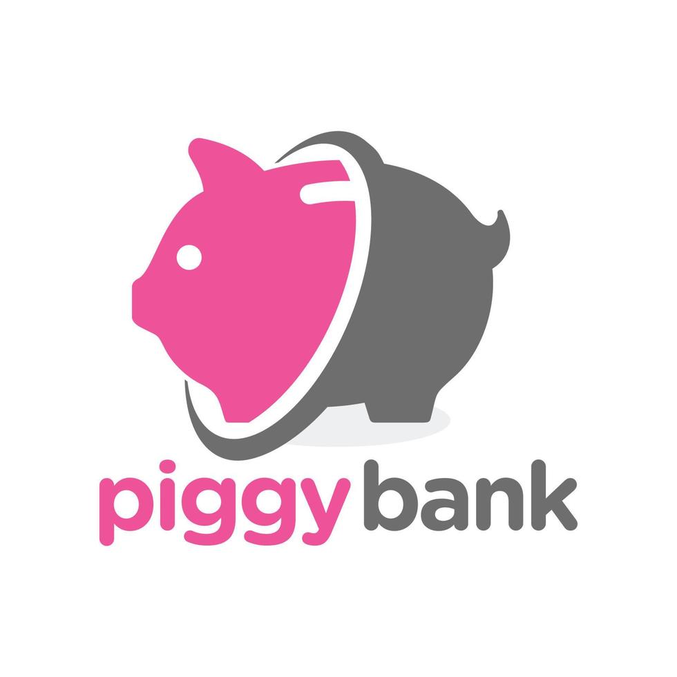 porcin banque logo conception vecteur