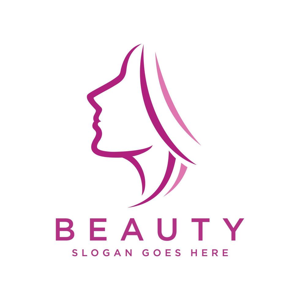 beauté, salon, spa logo vecteur