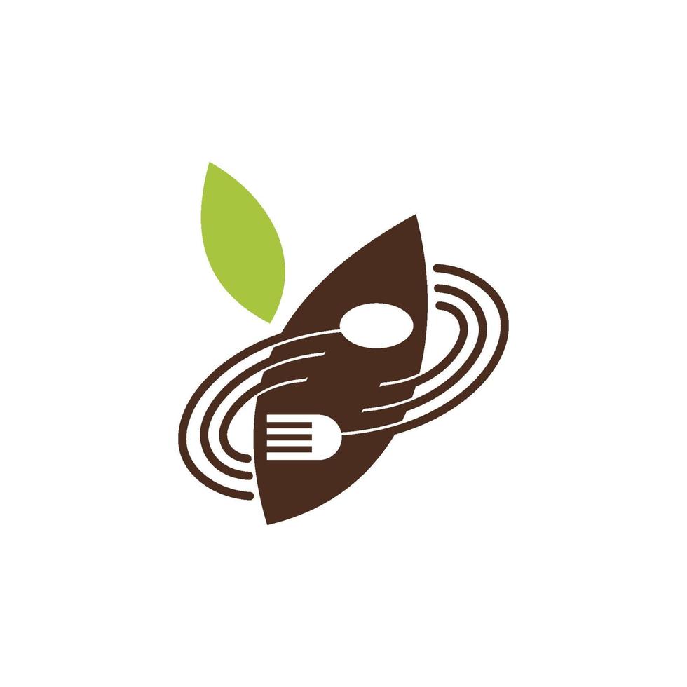 icône de symbole de modèle de logo abstrait service restaurant vecteur