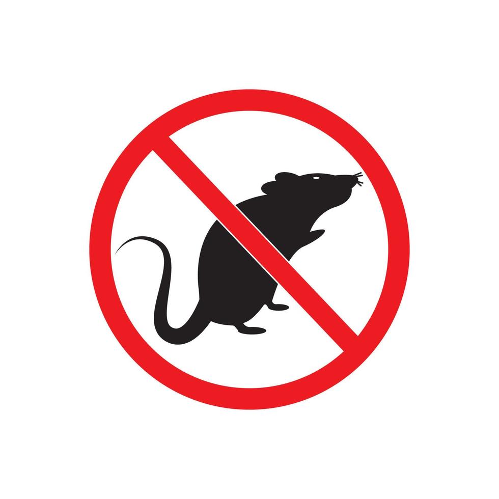 Souris animal symbole Facile icône, illustration conception modèle vecteur