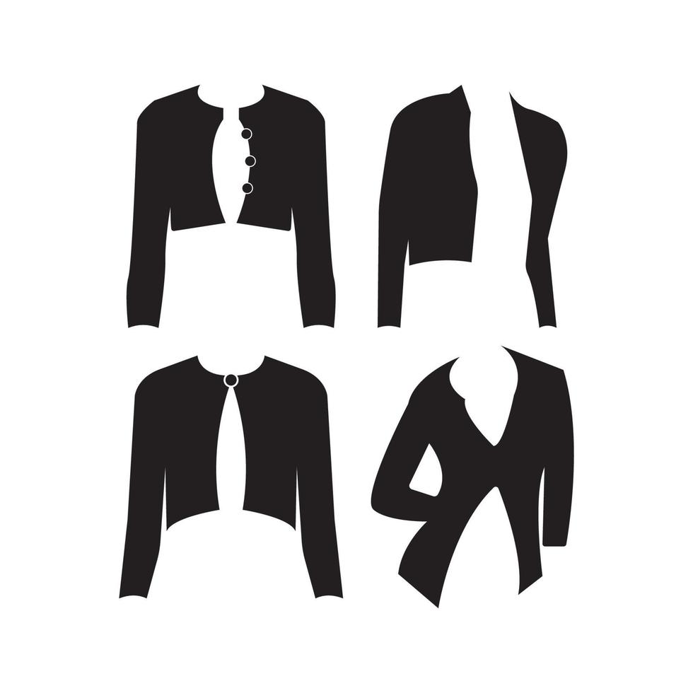cardigan symbole icône, logo illustration conception modèle vecteur