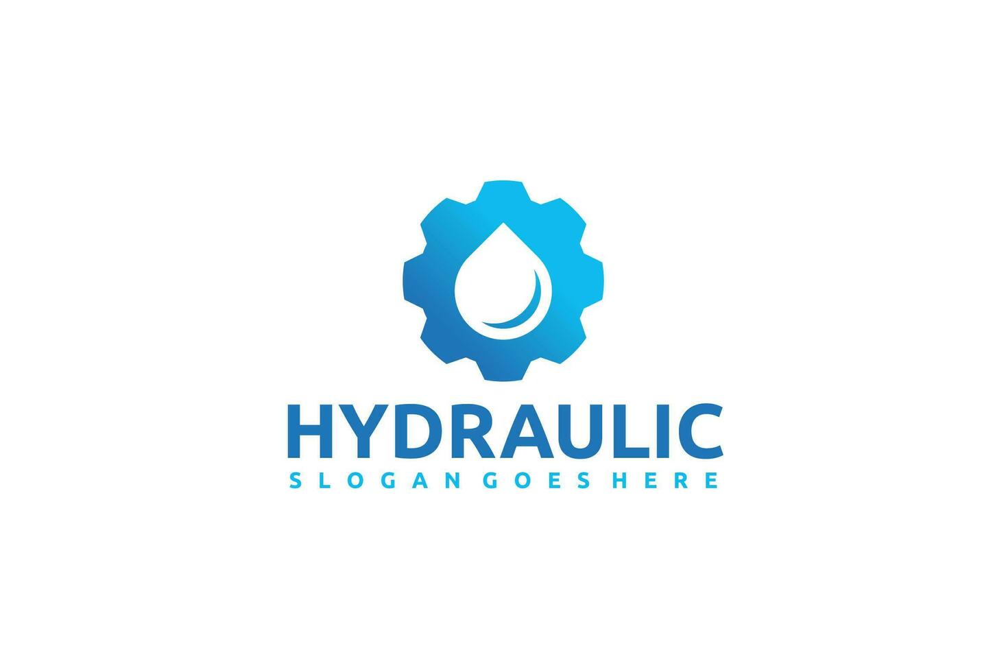 Logo hydraulique vecteur