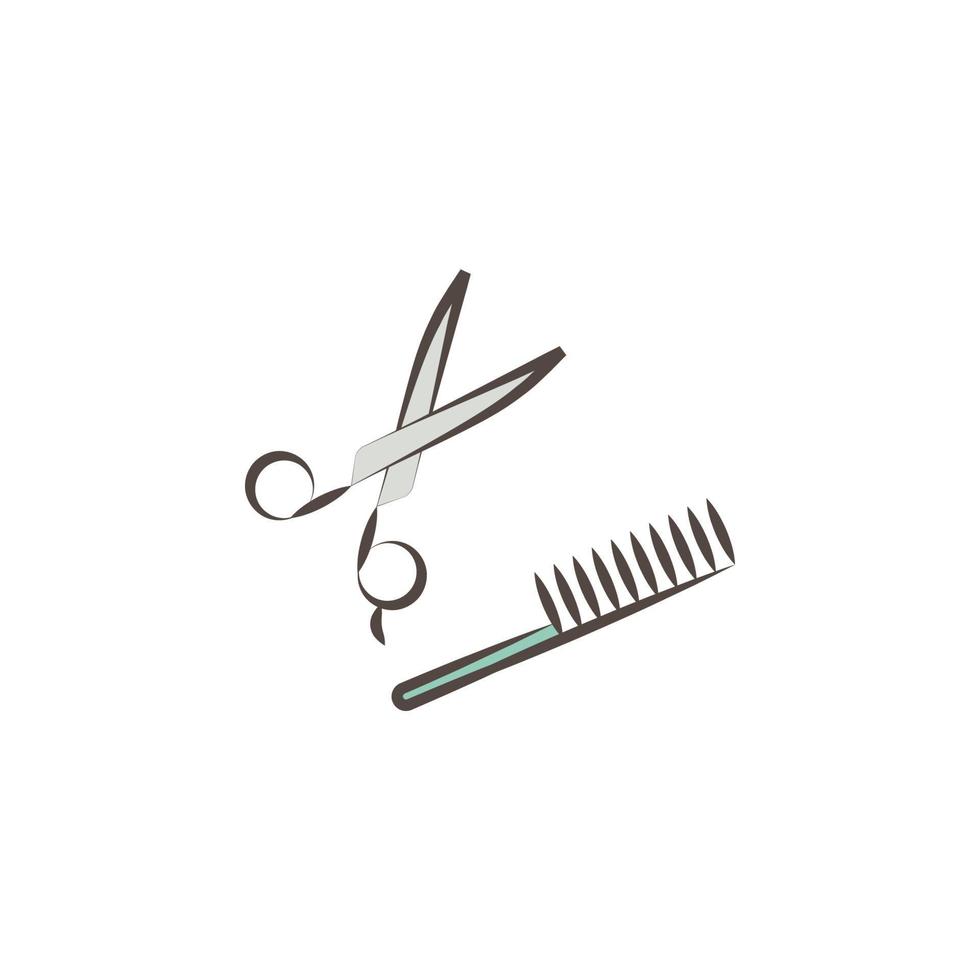 le coiffeur outils vecteur icône