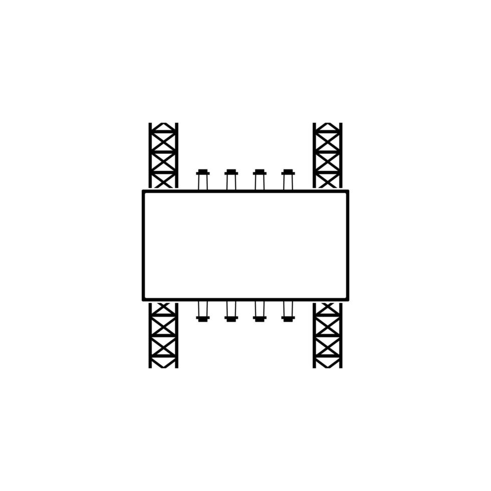 acier structure panneau d'affichage vecteur icône