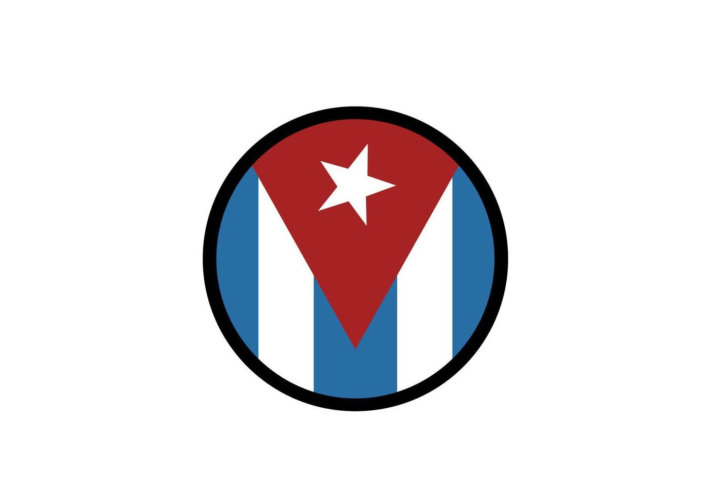 Cuba drapeau icône, illustration de nationale drapeau conception avec élégance concept vecteur
