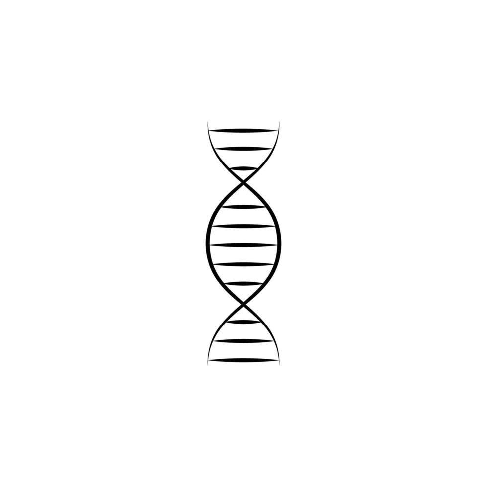 ADN mère et bébé concept ligne vecteur icône