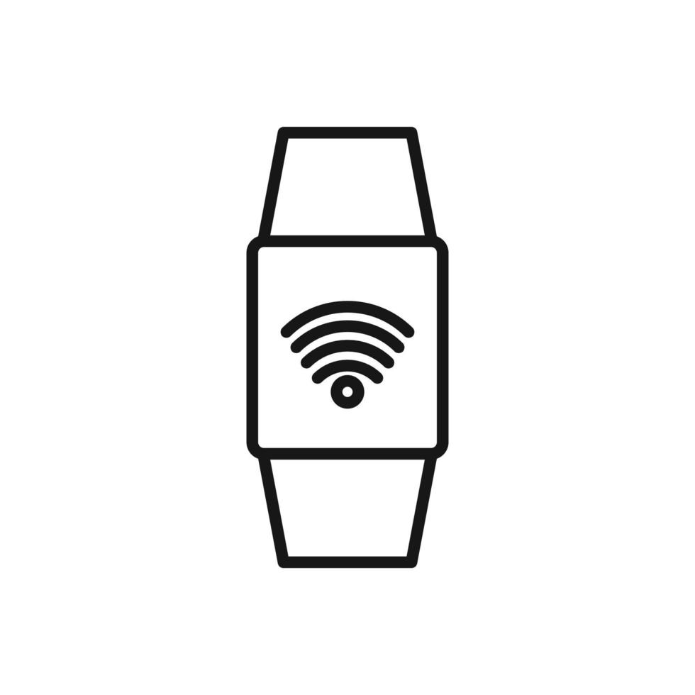 modifiable icône de montre intelligente Wifi connexion, vecteur illustration isolé sur blanc Contexte. en utilisant pour présentation, site Internet ou mobile app