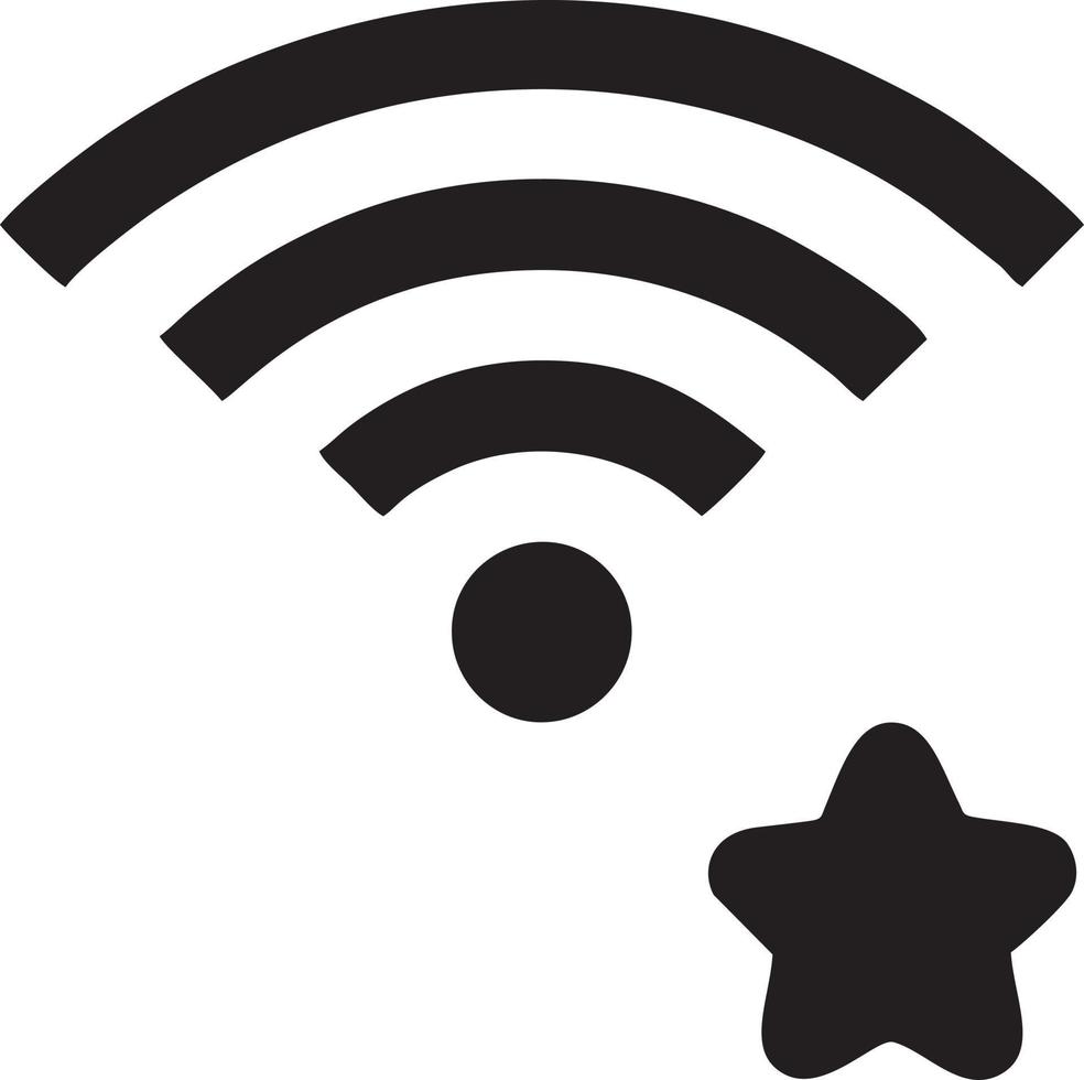 signal la communication information lien sans fil icône symbole vecteur image, illustration de le réseau Wifi dans noir image. eps dix