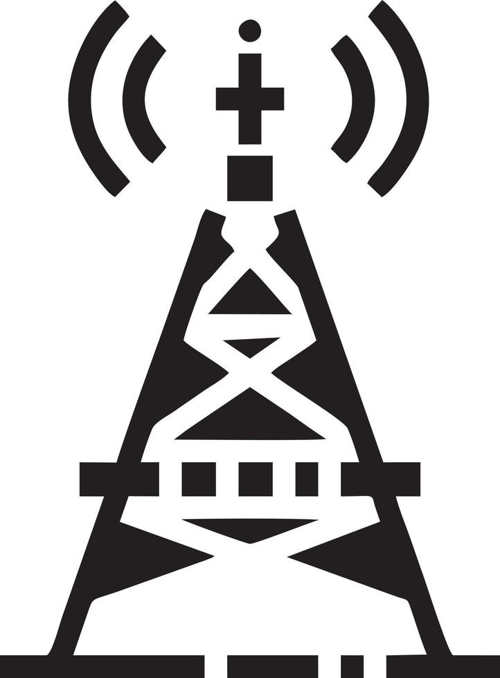 signal la communication information lien sans fil icône symbole vecteur image, illustration de le réseau Wifi dans noir image. eps dix