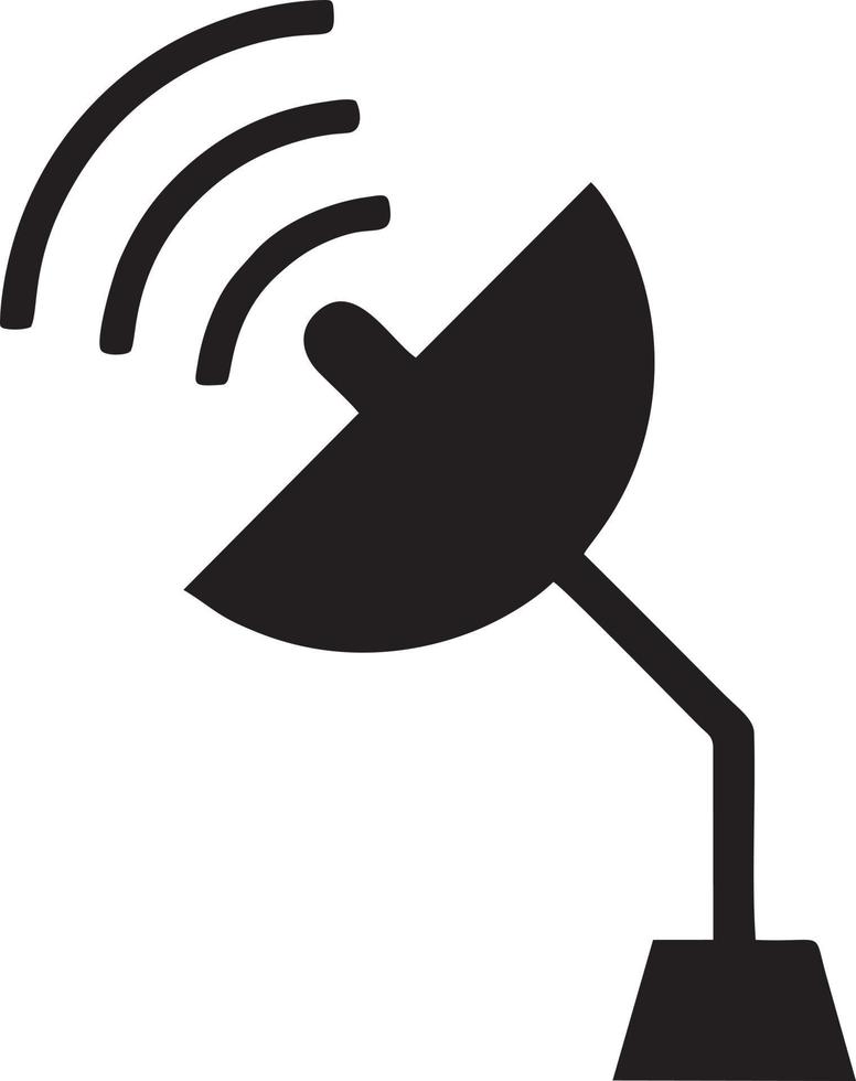 signal la communication information lien sans fil icône symbole vecteur image, illustration de le réseau Wifi dans noir image. eps dix