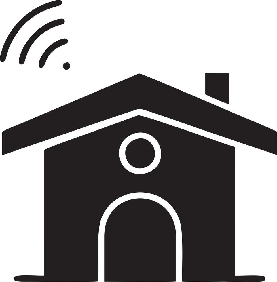 signal la communication information lien sans fil icône symbole vecteur image, illustration de le réseau Wifi dans noir image. eps dix