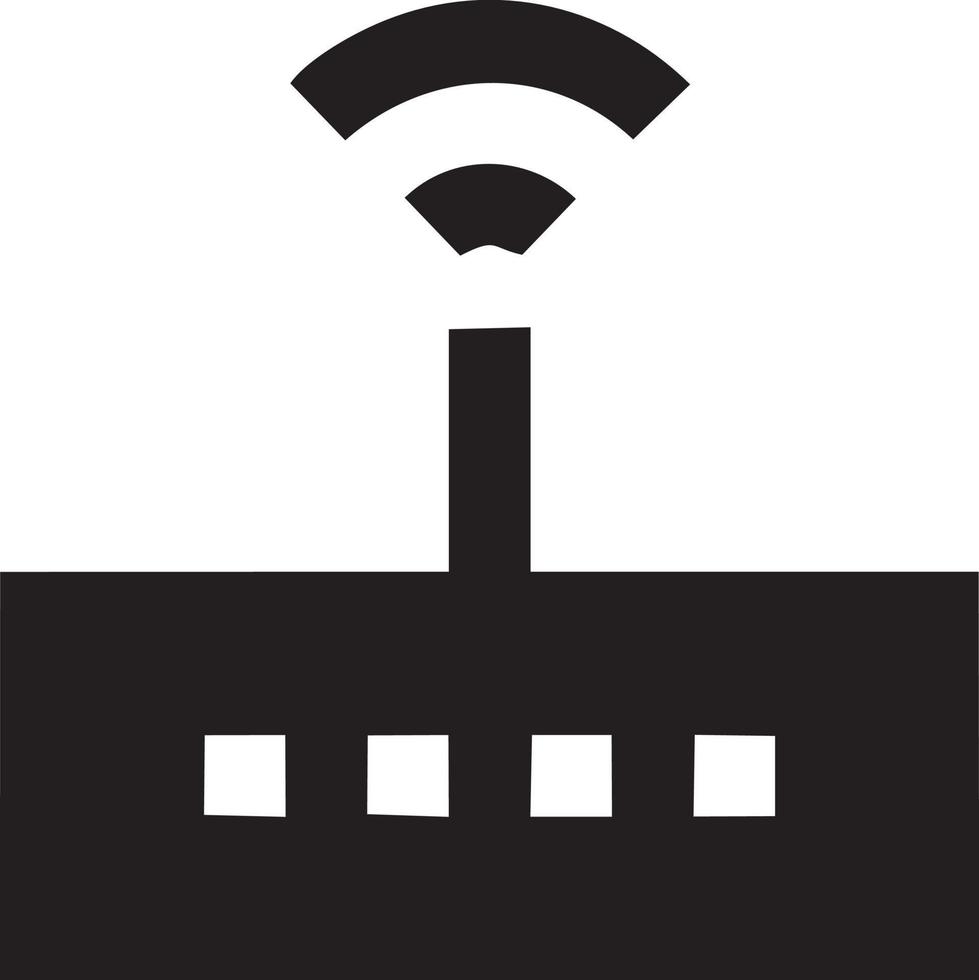 signal la communication information lien sans fil icône symbole vecteur image, illustration de le réseau Wifi dans noir image. eps dix