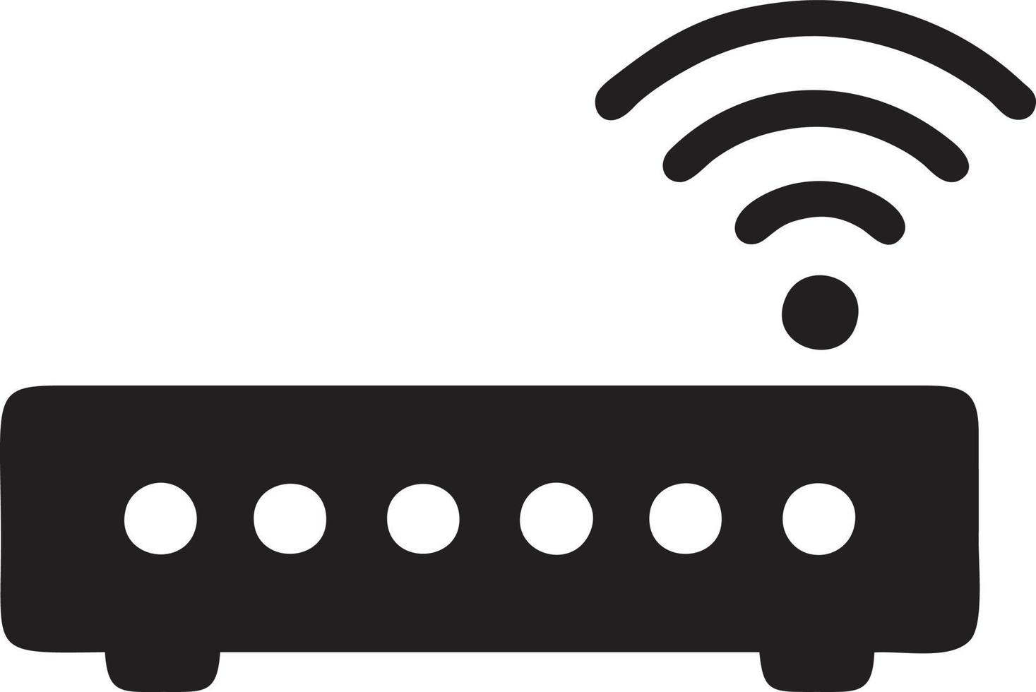 signal la communication information lien sans fil icône symbole vecteur image, illustration de le réseau Wifi dans noir image. eps dix