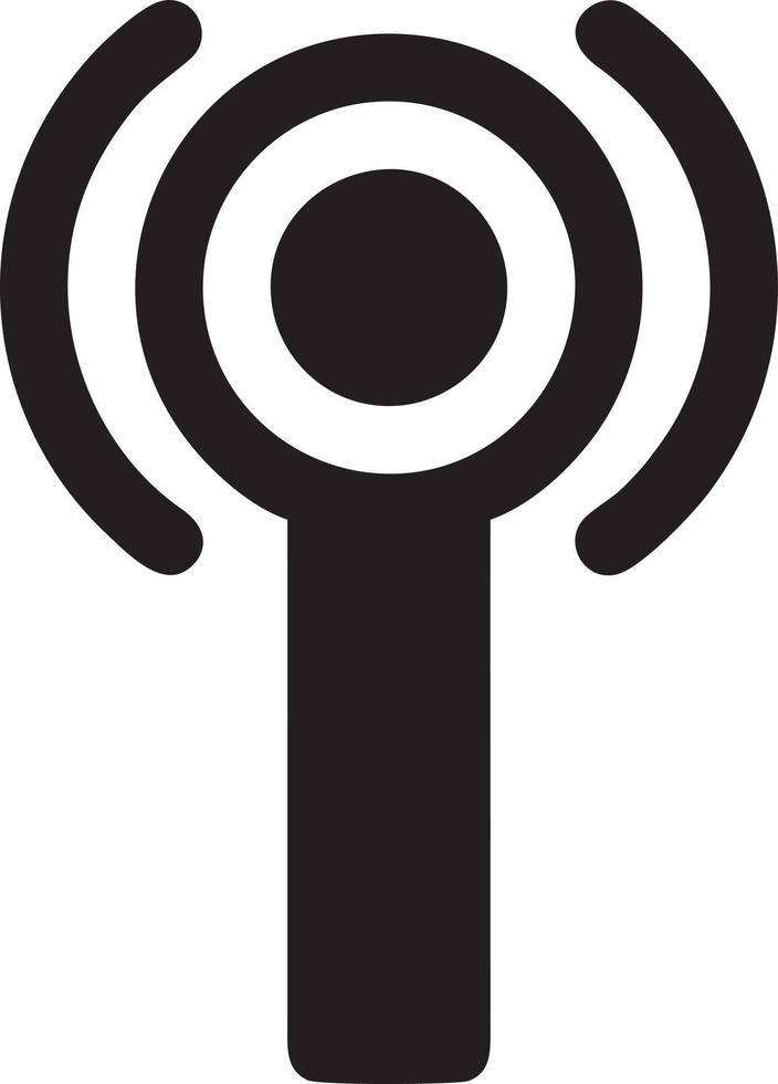 signal la communication information lien sans fil icône symbole vecteur image, illustration de le réseau Wifi dans noir image. eps dix