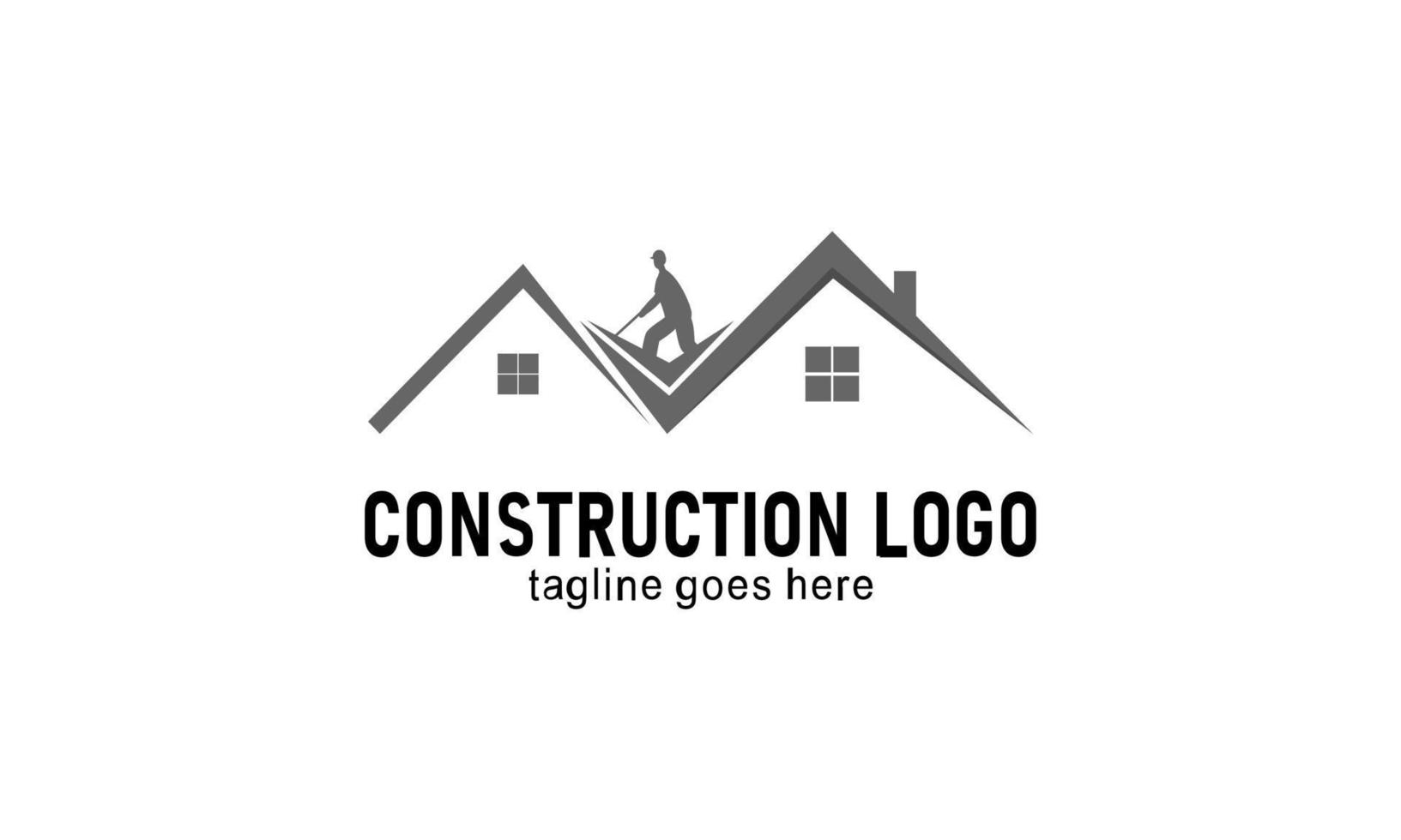 Accueil construction entreprise logo vecteur