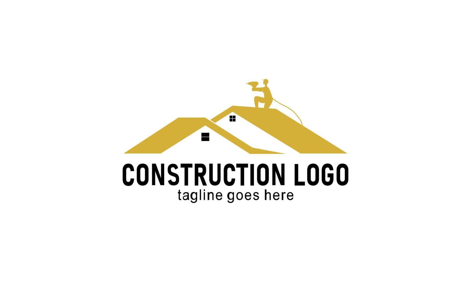 Accueil construction entreprise logo vecteur