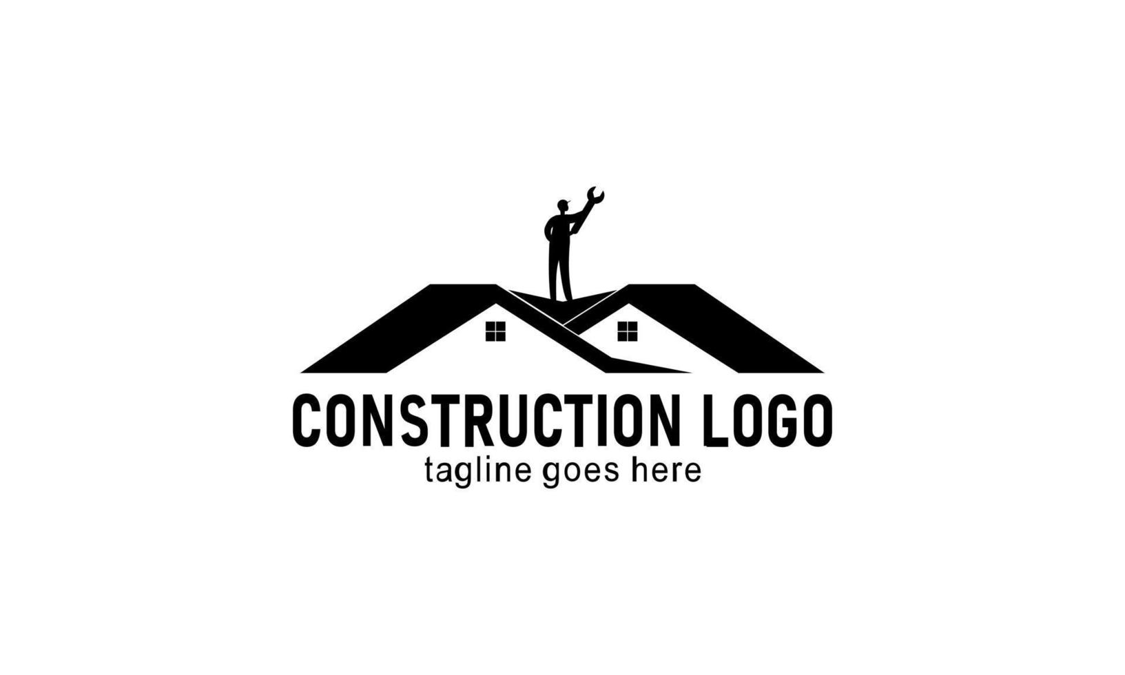 Accueil construction entreprise logo vecteur