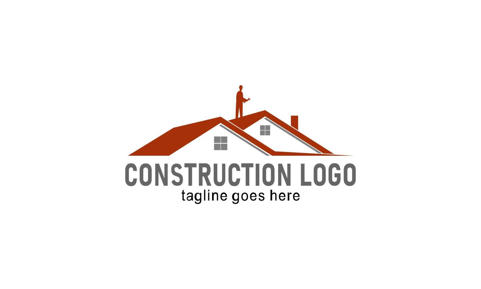 Accueil construction entreprise logo vecteur