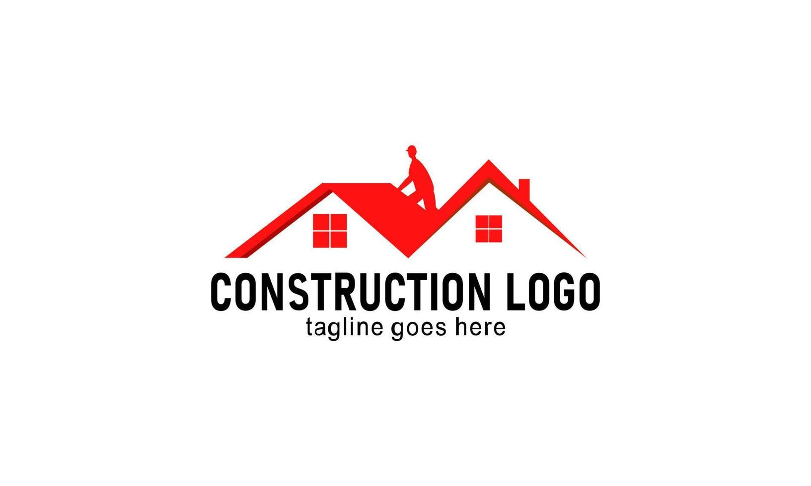 Accueil construction entreprise logo vecteur