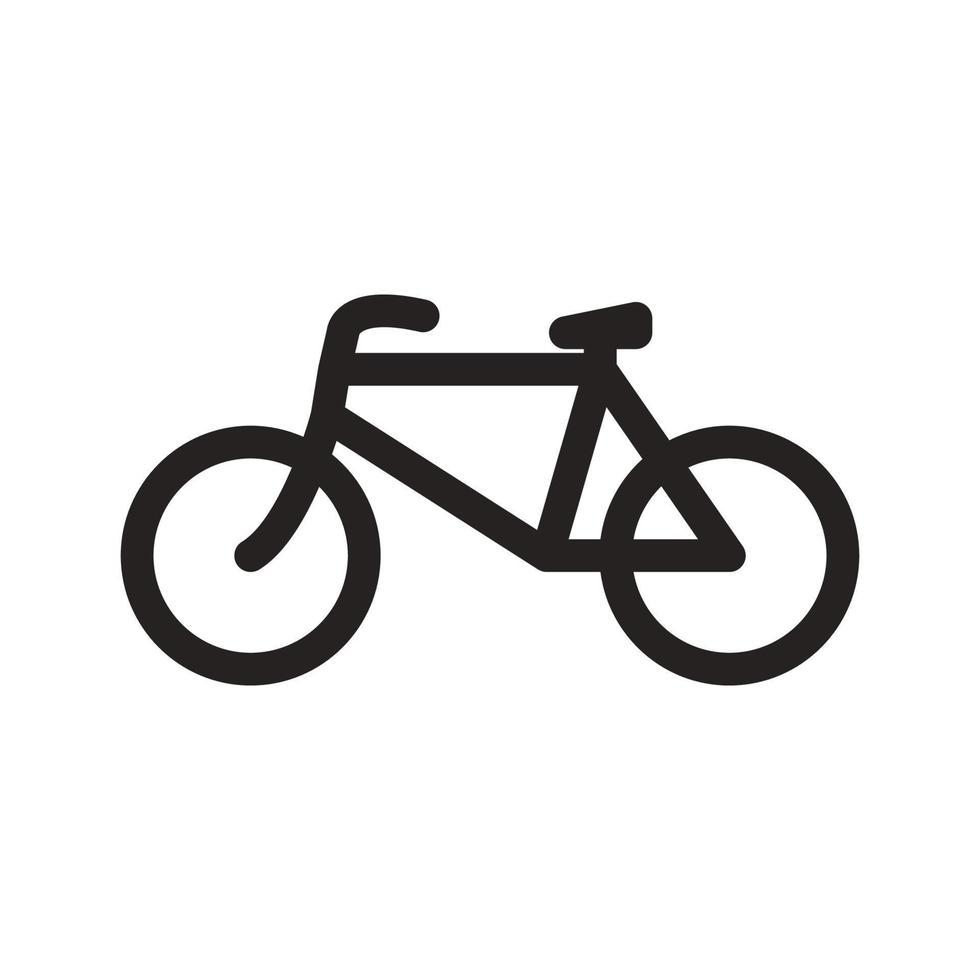 vélo icône sur blanc Contexte. vecteur illustration