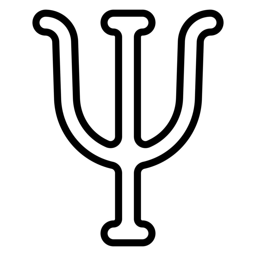 logo lettre psi, symbole psychologie grec Police de caractère, icône psychiatrie vecteur