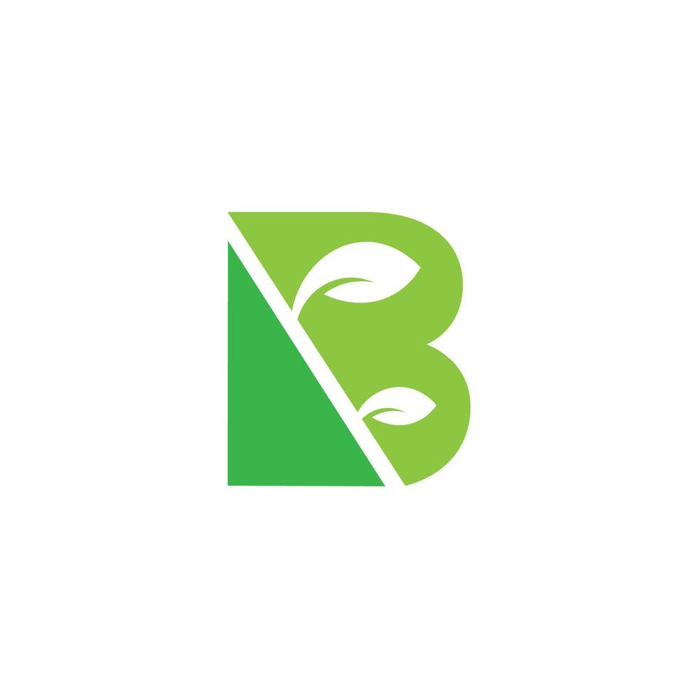 b lettre alphabet Police de caractère abstrait logo conception icône vecteur